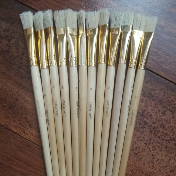 Craftsmart | 12pk - Paint Brushes #8 - Picture 5 of 5